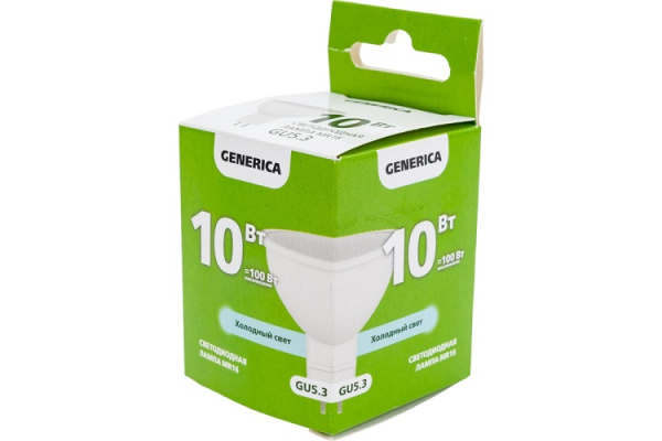фото Лампа светодиодная GENERICA LL-MR16-10-230-65-GU5-G в Уфе