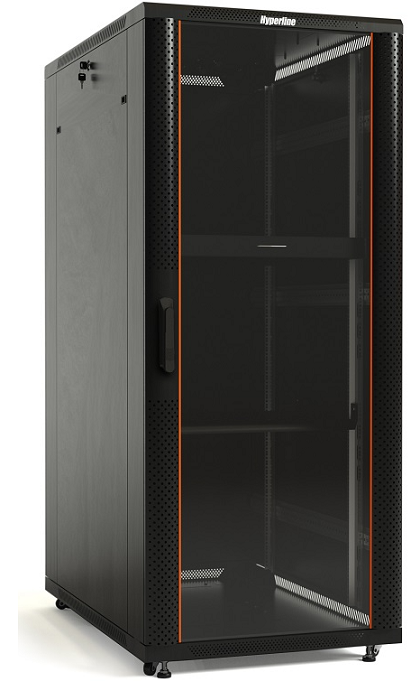 

Шкаф напольный 19", 32U Hyperline TTB-3281-AS-RAL9004 1610х800х1000 мм (ВхШхГ), передняя дверь стеклянная, задняя дверь сплошная, ручка с замком, 2 ве, TTB-3281-AS-RAL9004