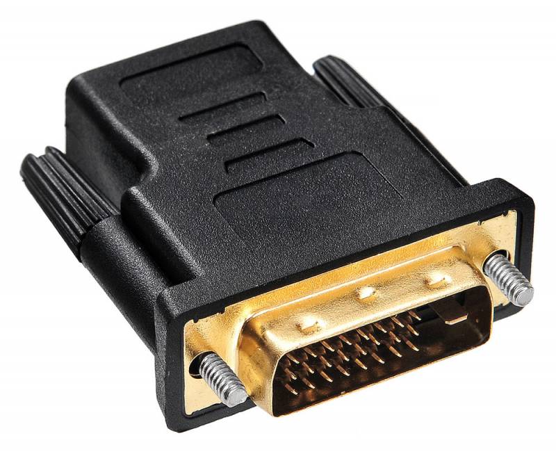 

Переходник Buro HDMI-19FDVID-M_ADPT HDMI (f) - DVI-D (m), GOLD, черный, HDMI-19FDVID-M_ADPT
