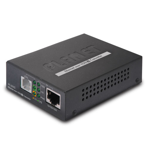 

Конвертер Planet VC-231G 1-Port 10/100/1000T Ethernet to VDSL2 Converter -30a profile w/ G.vectoring, RJ11, VC-231G