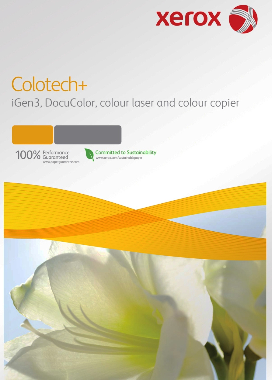 

Бумага Xerox (003R98845) Colotech Plus 170CIE, 100г, SR A3 (450x320мм), 500 листов (old 003R97956) грузить кратно 3 шт, (003R98845)