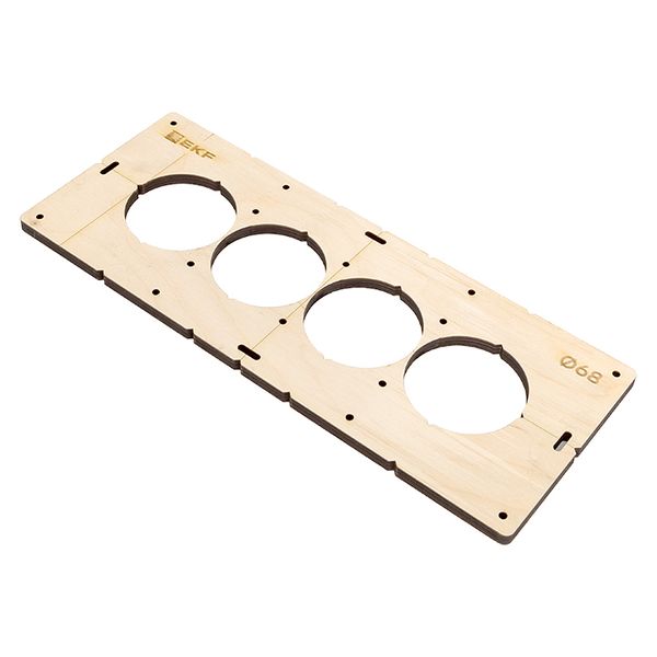 

Шаблон для подрозетников EKF sh-d68-4 c 4 отв. диам. 68 мм Expert, sh-d68-4