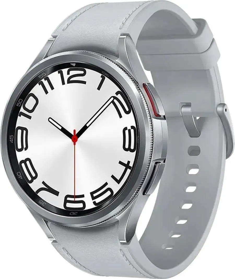 

Часы Samsung Galaxy Watch 6 Classic LTE 47мм 1.5" SM-R965FZSACAU корп.серебристый рем.серебристый, Galaxy Watch 6 Classic LTE 47мм 1.5"