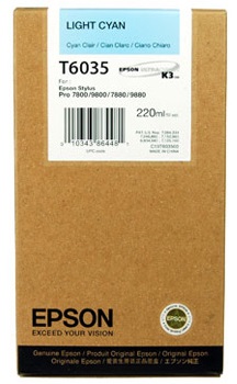

Картридж Epson C13T603500 для принтера Stylus Pro 7800/9800/7880/9880 светло-голубой (или T563500), C13T603500
