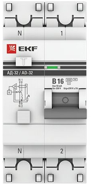 фото Автомат дифференциальный EKF DA32-16-B-10-pro в Красноярске