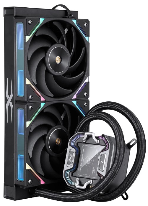 

Система охлаждения жидкостная 1STPLAYER X-240 Black (2*120mm), X-240 Black
