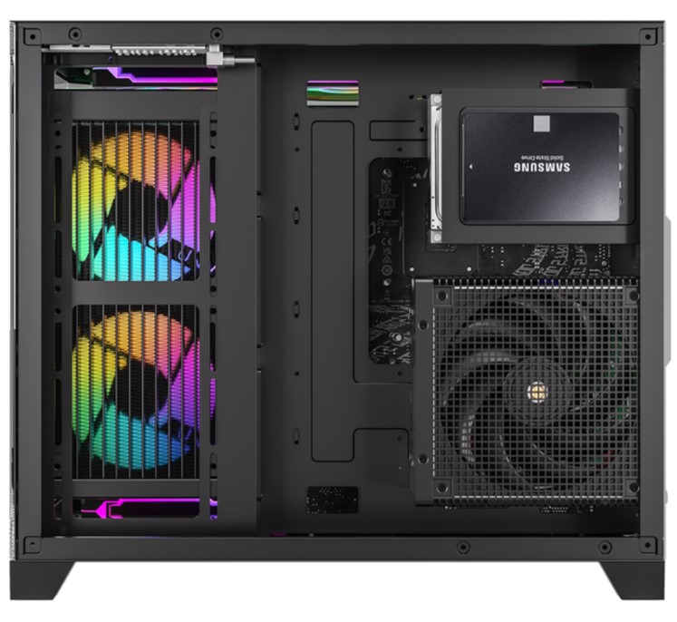 

Корпус mATX Formula V CRYSTAL Z6M FLOE без БП, боковая и фронтальная панель из закалённого стекла, 2*USB 3.0, CRYSTAL Z6M FLOE