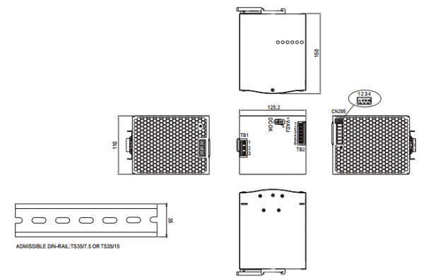 фото Преобразователь AC-DC сетевой Mean Well SDR-960-24 в Уфе