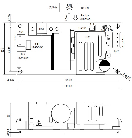 

Преобразователь AC-DC сетевой Mean Well EPS-120-12 120Вт, вход 80…264V AC, 47…63Гц /113…370В DC, выход 12В/7...10A (без вент./с вент.), рег. вых 11.4…, EPS-120-12
