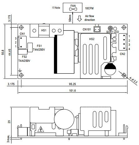 фото Преобразователь AC-DC сетевой Mean Well EPS-120-12 в Волгограде