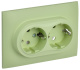 фото Розетка двухместная с заземлением в сборе IEK SK-R21-16-K06-F в Казани