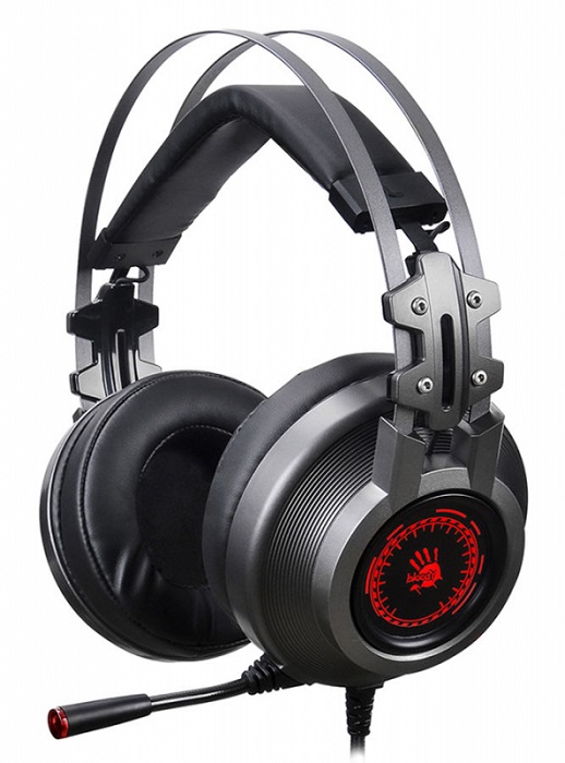 

Наушники с микрофоном A4Tech Bloody J527 серый 2м мониторные USB оголовье (1392096), Bloody J527