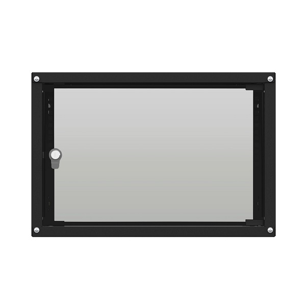 

Шкаф настенный NTSS LIME 6U 550х450х370мм, 2 профиля 19", дверь стеклянная, боковые стенки несъемные, черный RAL 9005 (NTSS-WL6U5545GS-BL), LIME