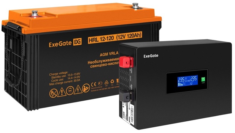 

Комплект Exegate IdealSine SR-1000.LCD.2SH EX297421RUS ИБП EX295993RUS + батарея 120Aч EX285657RUS 1шт (инвертор, синус, для котла, PF=1, настенный) 1, IdealSine SR-1000.LCD.2SH