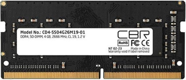 фото Модуль памяти SODIMM DDR4 4GB CBR CD4-SS04G26M19-01 в Омске