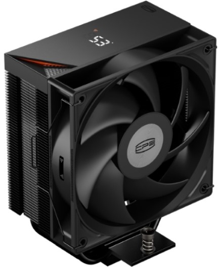 

Кулер PCCooler RT400 Digital BK LGA115X/1200/1851/AM4/AM5 (Al/Cu, 230W, 120mm fan, 2200RPM, 73.32CFM, 34.9dBA, 4-pin PWM, black), RT400 Digital BK