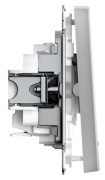фото Выключатель двухклавишный с подсветкой Systeme Electric GAL000353S