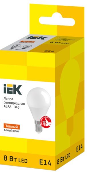 фото Лампа IEK LLA-G45-8-230-30-E14 в Краснодаре
