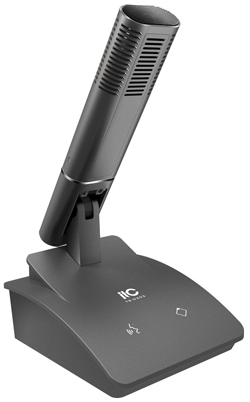

Микрофон ITC TS-0303 Цифро-аналоговый микрофон председателя с двойным резервированием, шт, TS-0303