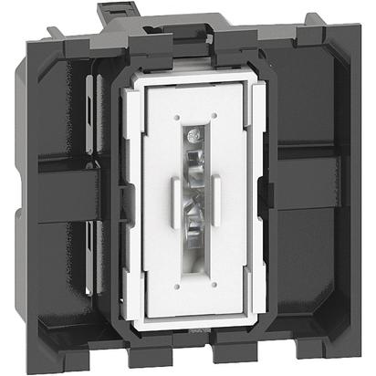 

Переключатель BTicino K4003M2A LIVING NOW 10А, автоматические клеммы, 2 модуля, K4003M2A