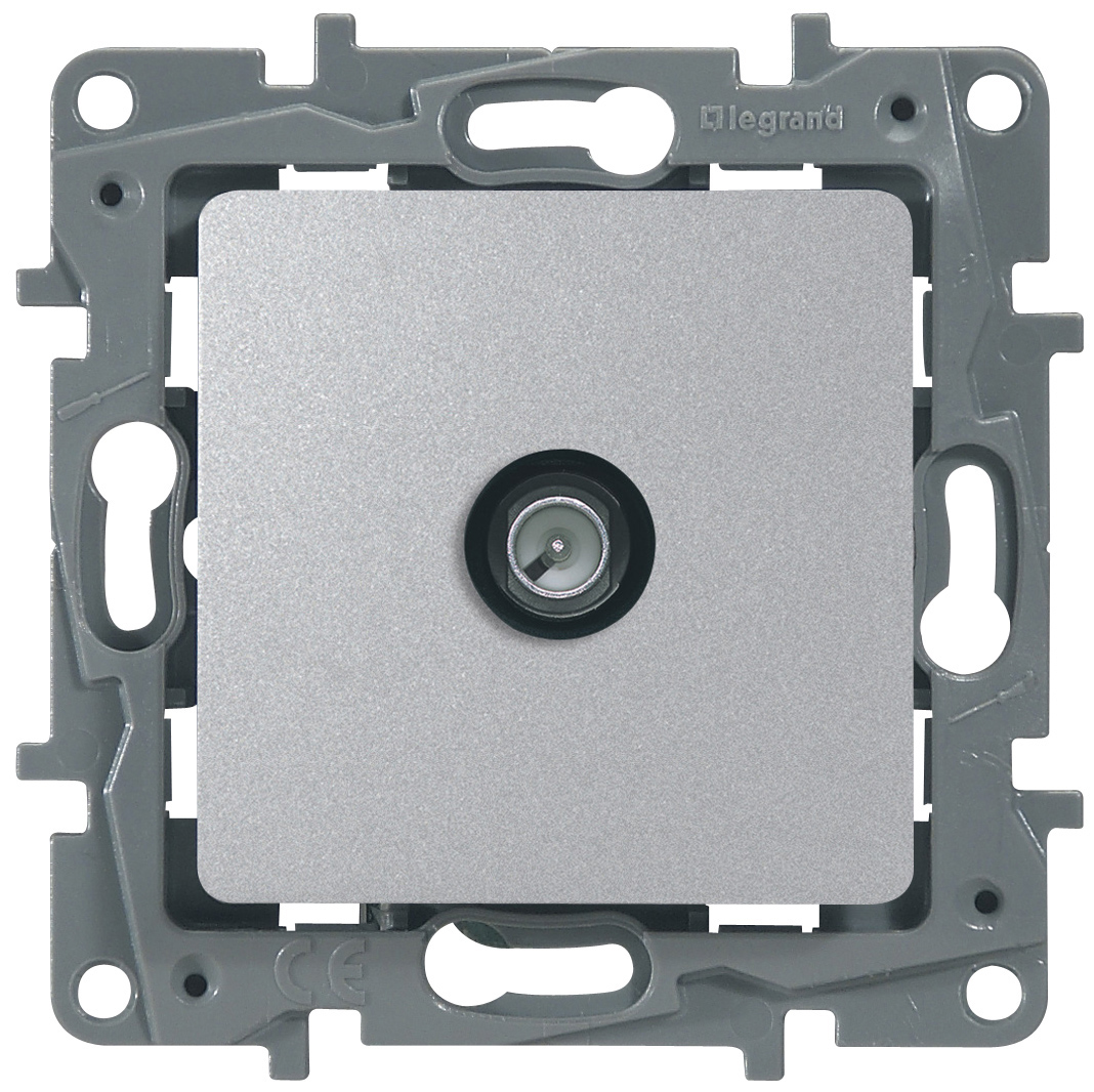 

Розетка Legrand 672451 Etika - TV, «звезда», 2 дБ, 0-2400 мГц, алюминий, 672451