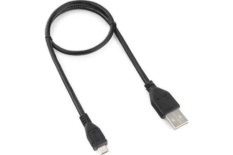 

Кабель интерфейсный USB 2.0 Cablexpert AM/microBM 5P CCP-mUSB2-AMBM-0.5M 0.5 м, Pro, экран, черный, пакет, AM/microBM 5P