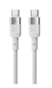 

Кабель интерфейсный AccesStyle CC50-T100 White Type C - Type C, Сила тока: 5А; Длина: 100 см; Оплётка: ТПУ, CC50-T100 White