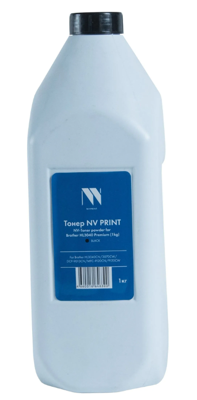 

Тонер NVP NV-HL3040-PR-1KGBK для Brother HL-3040cn, 3045cn, 3070cw, 3075; MFC-9010, 9120, 9125, 9320, 9325; DCP-9010cn Premium, black (1KG), NV-HL3040-PR-1KGBK
