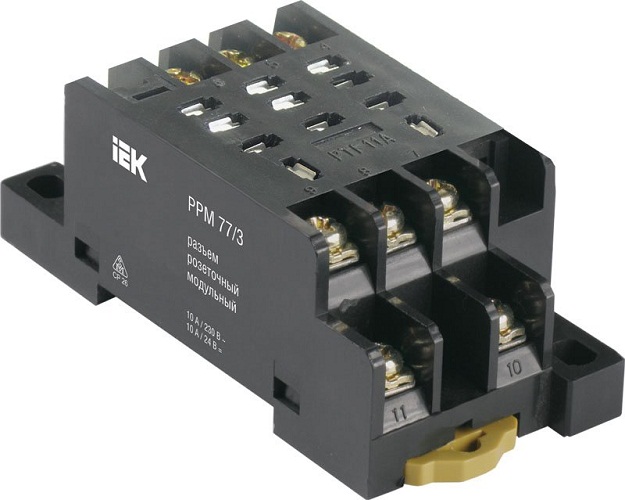 

Разъем IEK RRP10D-RRM-3 модульный РРМ77/3(PTF11A) для РЭК77/3(LY3), RRP10D-RRM-3