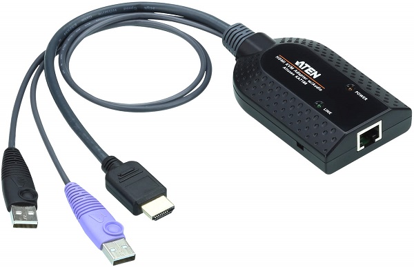 

Адаптер Aten KA7188-AX КВМ, USB, HDMI c поддержкой Virtual Media, поддержка считывателя карт общего доступа и извлечения звука, KA7188-AX