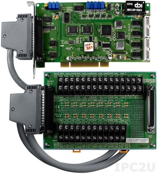 

Плата ICP DAS PCI-1800HU/S CR PCI-1800H with DB-8225 daughter board, Cable, PCI-1800HU/S CR