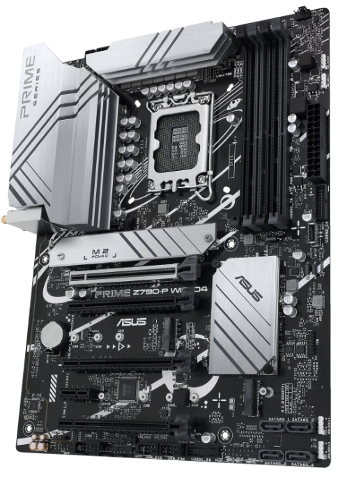 

Материнская плата ATX ASUS PRIME Z790-P WIFI D4 (LGA1700, Z790, 4*DDR4 (5333), 4*SATA 6G RAID, 3*M.2, 5*PCIE, 2.5Glan, WiFi, BT, HDMI, DP, USB Type-C,, PRIME Z790-P WIFI D4