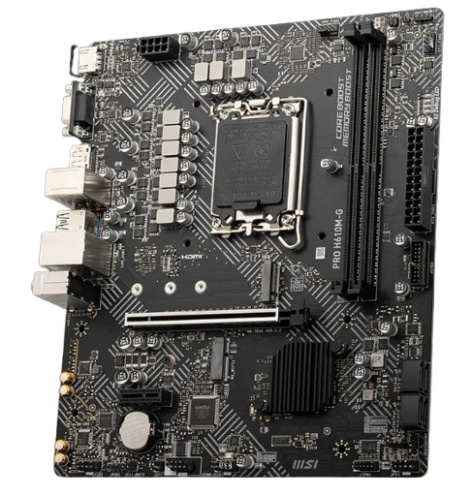 фото Материнская плата MSI PRO H610M-G||BULK, LGA1700, Intel H610, mATX
