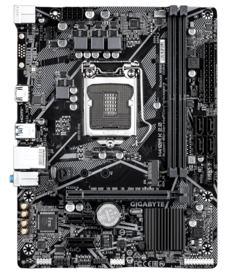 фото Материнская плата GIGABYTE H410M K 2.0 1.0, LGA1200, Intel H410, mATX