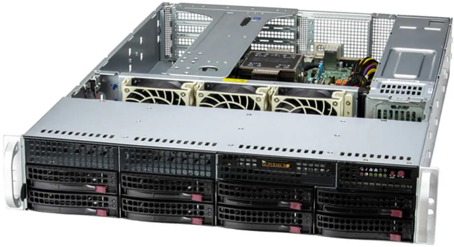 

Сервер Supermicro SYS-521E-WR SuperServer 2U 5520+/64GB/D3 S4520 480GB SATA/1st config, SYS-521E-WR