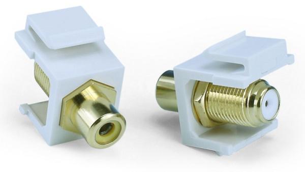 фото Вставка  Hyperline KJ1-RCA/YL-FHG-WH в Уфе