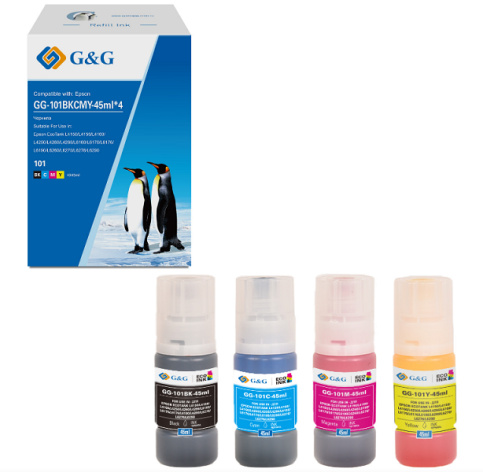 фото Чернила  G&G GG-101BKCMY-45ML*4 в Перми