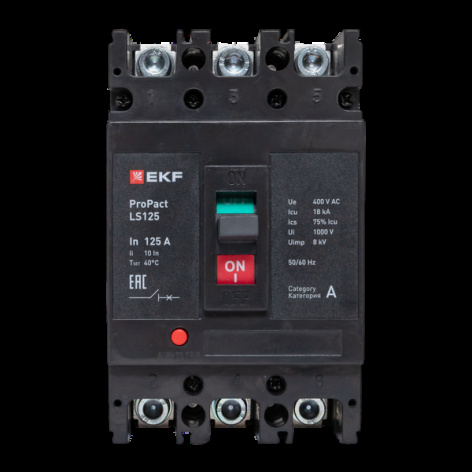 фото Автоматический выключатель в литом корпусе  EKF mccb-125-18-3-125-ls в Уфе
