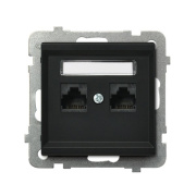 фото Розетка Ospel GPK-2R/K/m/33