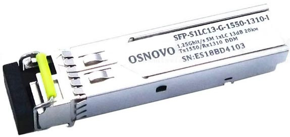 фото Модуль SFP OSNOVO SFP-S1LC13-G-1550-1310-I в Омске