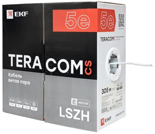 фото Кабель витая пара  EKF TRCS-5EFTP-04LTX-GY-IN3 в Уфе