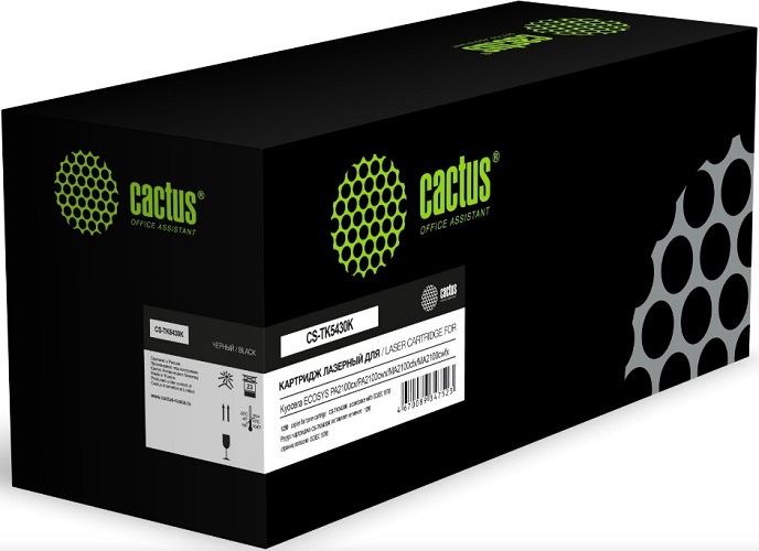 

Картридж Cactus CS-TK5430K лазерный черный (1250стр.) для Kyocera Ecosys PA2100cx/PA2100cwx, CS-TK5430K