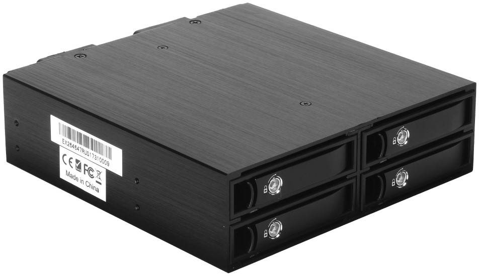 

Корзина для жесткого диска Exegate HS425-01 EX264647RUS универсальная, на 4*2,5" SATA/SAS HDD, занимает 1*5,25" отсек, HS425-01