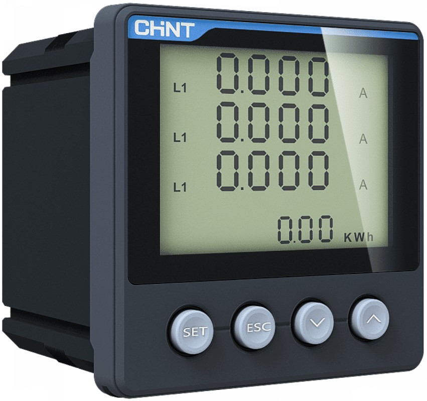 

Прибор измерительный многофункциональный CHINT 765096 PD666-3S3 3ф 5А RS-485 96х96 LCD дисплей 380В, 765096