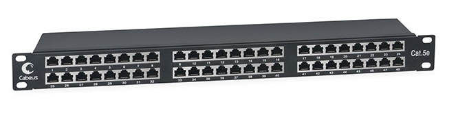 

Патч-панель Cabeus PLHD-48-Cat.5e-SH-Dual IDC-1U 19" Высота (1U), 48 портов RJ-45, категория 5e, полностью экранированная, Dual IDC, PLHD-48-Cat.5e-SH-Dual IDC-1U