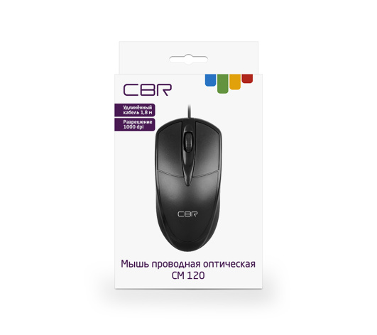 фото Мышь  CBR CM 120 Black в Омске