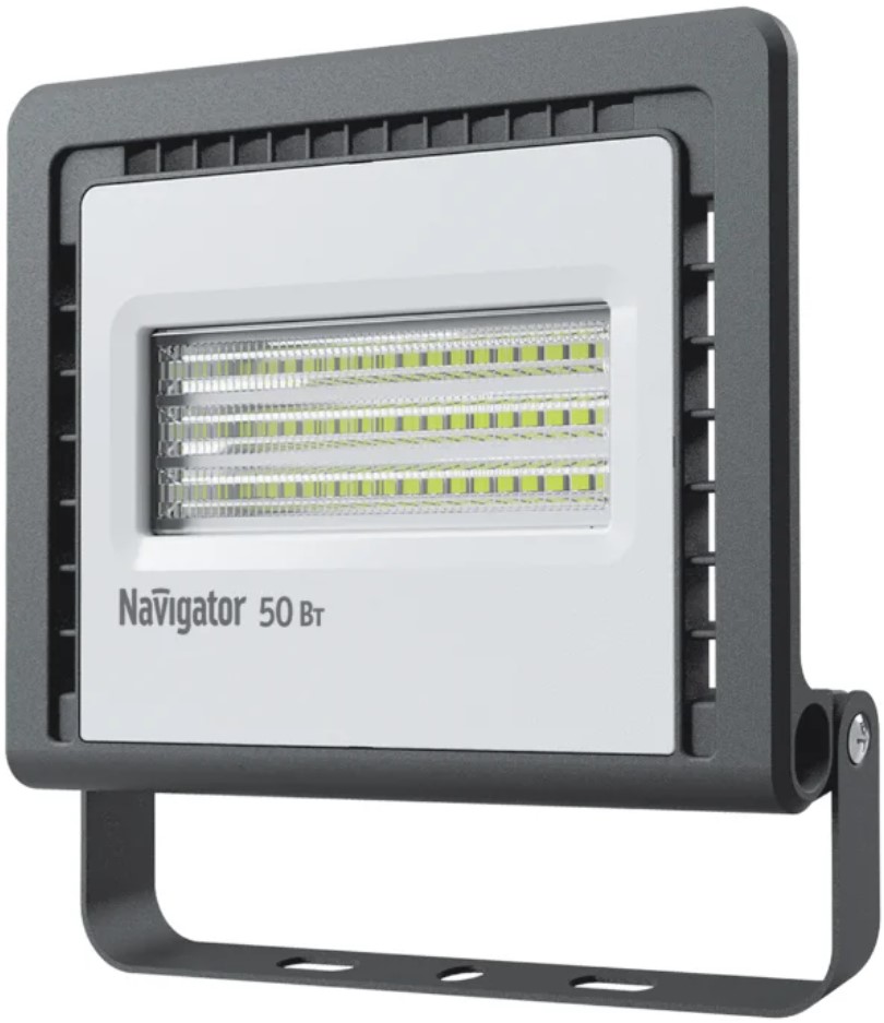 

Прожектор светодиодный Navigator NFL-01-50-6.5K-LED 50Вт, 200–240В, 6500К, 4100лм, 180х183х38мм, черный (14146), NFL-01-50-6.5K-LED