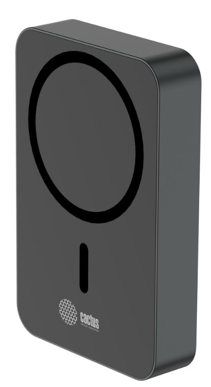 

Аккумулятор внешний Cactus CS-PBFSTA-10000 10000mAh 22.5W 4.5A USB-C беспров.зар. серый, CS-PBFSTA-10000