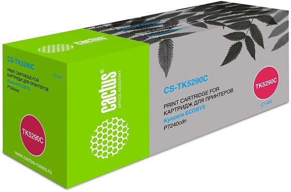 

Картридж Cactus CS-TK5290C голубой (13000стр.) для Kyocera Ecosys P7240cdn, CS-TK5290C
