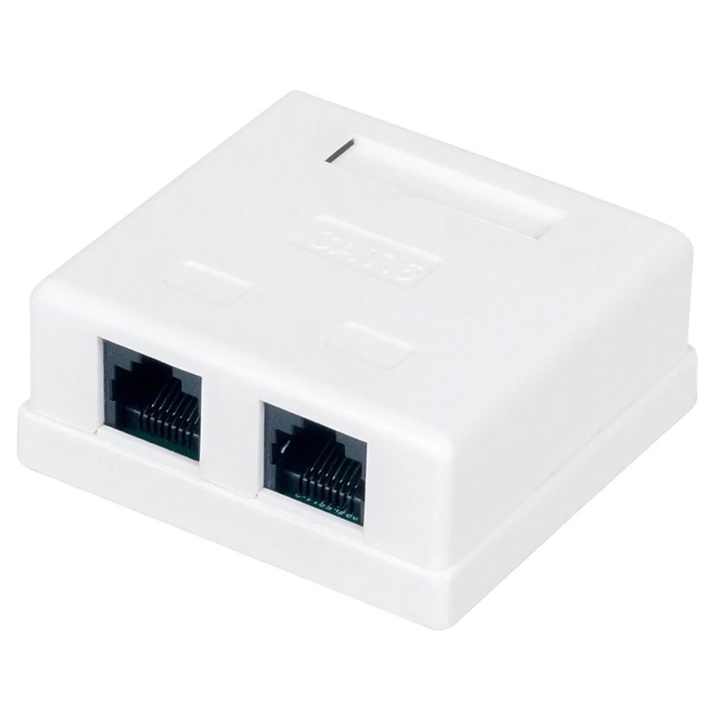 

Розетка настенная Cabcoil CC-RJ45-C6-WH-2 неэкранированная RJ45 (8P8C), 2 порта, категория 6, белая, CC-RJ45-C6-WH-2